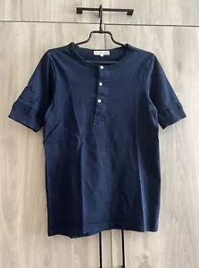 Merz b. Schwanen Classic Henley T-Shirt Gr. 5 M Herren Made in Germany Navy Blau - Bild 1 von 13