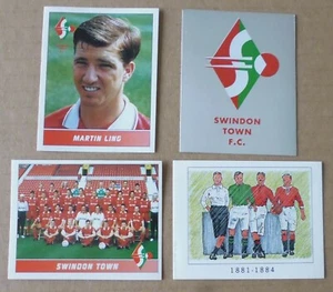 SWINDON TOWN PANINI'S FOOTBALL 95 STICKERS FIGURINE PANINI x 4 inc FOIL - Picture 1 of 6