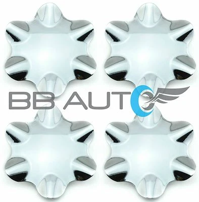 1999-2000 CADILLAC ESCALADE GMC YUKON DENALI CHROME WHEEL CENTER CAPS HUBS SET - Image 1 of 4