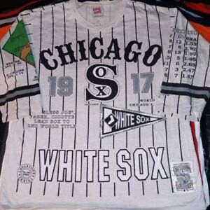Chicago White Sox 1917 Champions Team Vintage Large L 1990 Long Sleeve T-Shirt