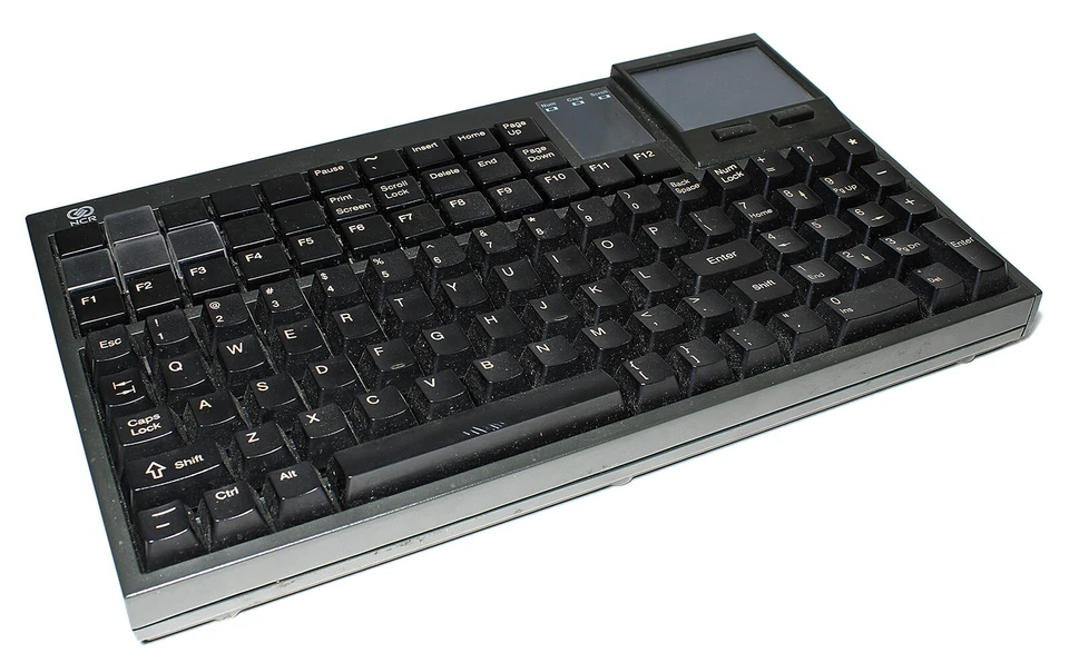 NCR Big Ticket POS Retail Keyboard 5932-6130-9090 w/ Touchpad - Image 1 of 1