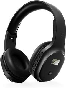 Rechargeable and Portable Personal FM Radio Headphones with Best Black - Picture 1 of 8