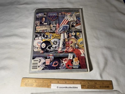 Vintag 1991 Super Bowl XXV program Buffalo Bills vs New York Giants NFL Football - Image 1 of 4
