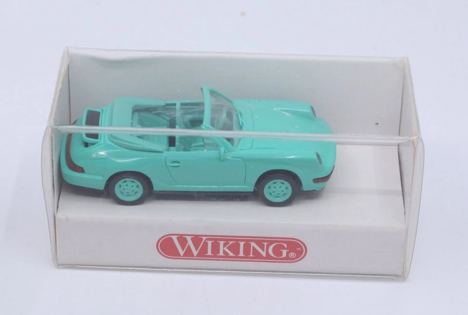Wiking 1650118 HO Aqua Convertible Porsche Cabriolet Mingrun Foto 1 de 1