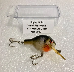 Bagley's ~ Balsa 'Small Fry Bream' - 2" - Vintage Anfang der 1980er Jahre - Bild 1 von 8