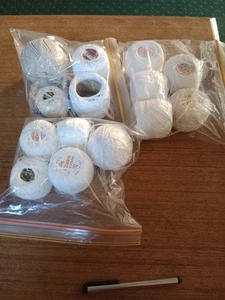 Vintage Unused COATES Mixed CROCHET COTTON - Mainly White. The Lot In Pic - Picture 1 of 7