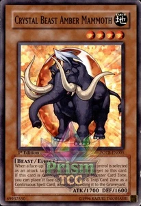 1st Ed Crystal Beast Amber Mammoth FOTB-EN005 Yugioh - Picture 1 of 1
