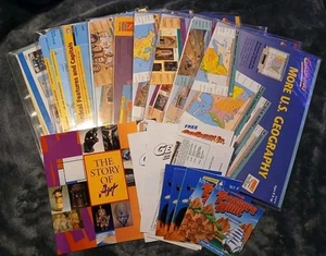 VTG Lot Of 9 GeoSafari Electronic Learning System Game Card Sets (1990-1992) - Picture 1 of 2