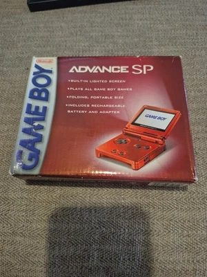 Nintendo GameBoy Advance SP Flame Red NEW & SEALED  - Image 1 of 4