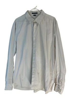THEORY MENS KALE WP YELLOW BUTTON FRONT LONG SLEEVE SHIRT US SIZE XXL - Image 1 of 4