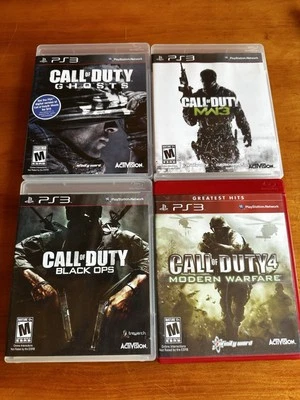 Call of Duty Game Lot PS3 (4) Games FPS Shooter Bundle Adult Owned No Manuals - Image 1 of 3