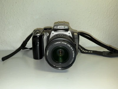 Canon EOS 300D  6.3MP Digitalkamera - Silber (Kit mit EF-S 18-55mm Objektiv) - Bild 1 von 4