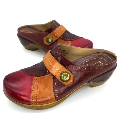 Женские кожаные сабо Elite от Corkys Pop терпкие ручная роспись без шнуровки Mules 8 М - Изображение 1 из 4