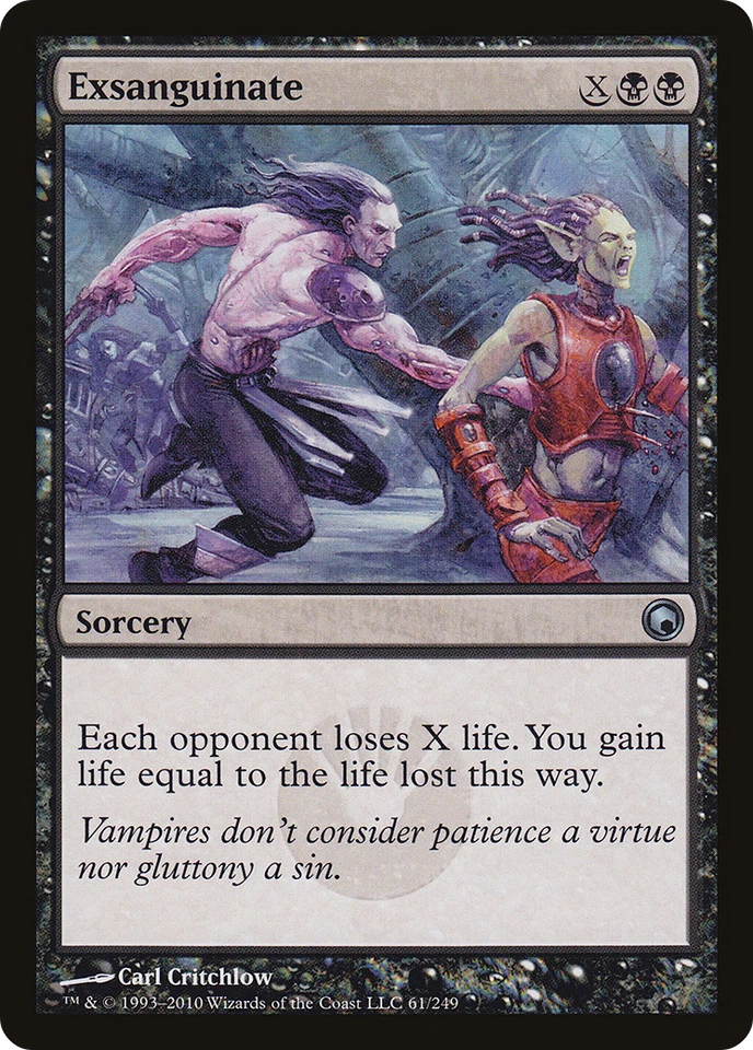 Exsanguinate #61 (MP) Scars of Mirrodin SOM Magic MTG - Image 1 of 1