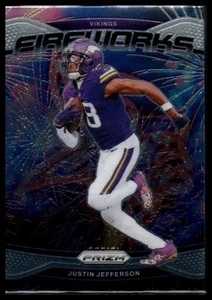 2024 Panini Prizm #8 Justin Jefferson Fireworks - Picture 1 of 2