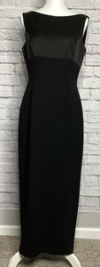 Tahari Women’s Size 12 Black Maxi Pencil Skirt Dress Audrey Hepburn Style Formal - Picture 1 of 8