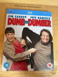 Dumb And Dumber Rare UK Reg Free Blu-ray Steelbook NEW & SEALED - Jim Carrey - Picture 1 of 4