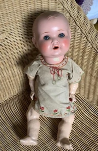 Vintage Baby Doll A. M. Germany Marked Head 518./52.K Composition Body 19” - Picture 1 of 12