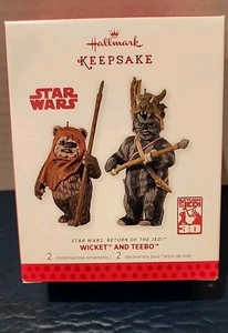 Hallmark Ornament Star Wars 2013 Wicket and Teebo #17 Ewoks - Return of the Jedi - Picture 1 of 6