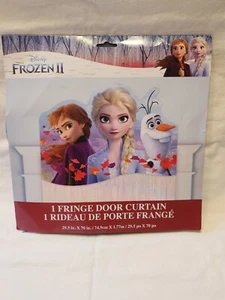 Disney Frozen 2 Birthday Fringe Door Curtain 29.5 inches by 70 inches Elsa Olaf - Picture 1 of 3