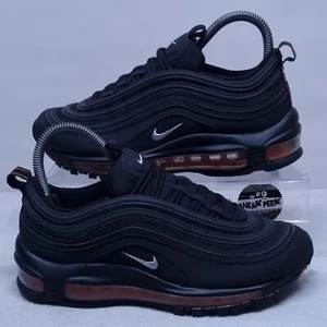 Nike Air Max 97 - UK Size 4 - Black Orange Trainers Junior Sneakers Shoes - Picture 1 of 10