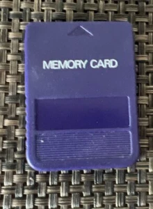 Tarjeta de memoria genérica púrpura 1 MB Sony PlayStation 1 PS1 PSX PROBADA - Imagen 1 de 3