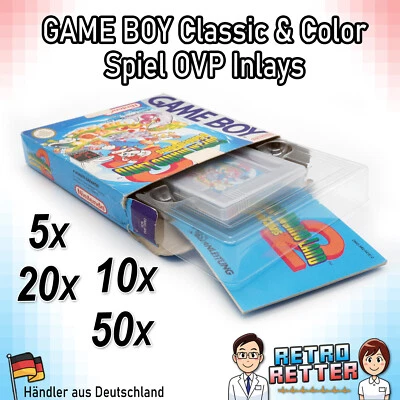 Inlays for GameBoy Classic & Color Games Original Packaging Like Original Plastic PET Blister - Image 1 of 4