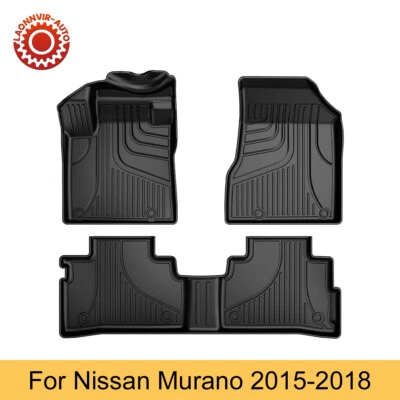 Car 3D TPE Rubber Heavy Duty Floor Mat All Weather For 2015-2018 Nissan Murano - Image 1 of 4