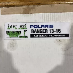 2013-2016 Polaris Ranger Green Flames Graphic Kit - Bild 1 von 2