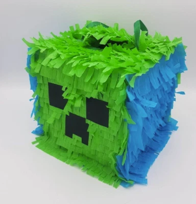 Pinata inspired Mincraft creeper birthday pinata - Image 1 of 3