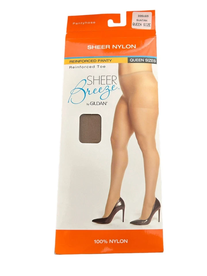 Pantimedias reforzadas de nailon transparente Sheer Breeze de Gildan Foto 1 de 1