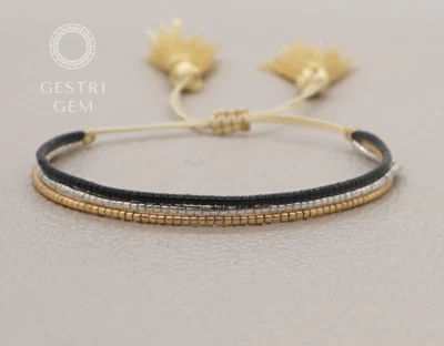 Handgefertigtes Boho Armband aus Perlen Surfer Strand Accessoires Ethno Freund - Bild 1 von 3