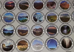 ALL 63 U.S. National Park Stickers! WATERPROOF Vinyl 3 Inches Each. - Picture 1 of 11