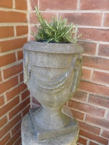 Vase Vasen Blumentopf Garten Steinvase Gußvase Pflanzgefäß Henkelvase Gartenvase - Picture 1 of 6