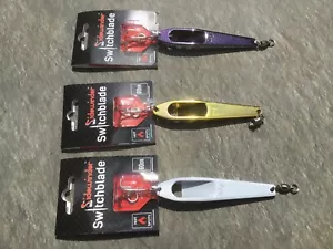 SIDEWINDER SWITCHBLADE DISTANCE SPINNER LURE SEA FISHING VARIOUS TYPES - Picture 1 of 13