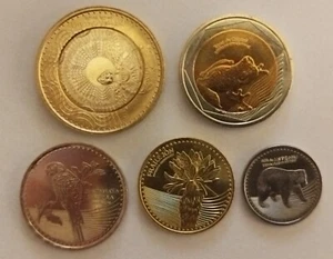 Kolumbien 5 Stück Set 1000/500/200/100/50 Pesos 2023 Neu ( UNC ) - Bild 1 von 2