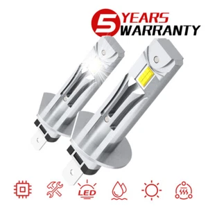 2Pcs H1 LED DRL Bulbs Fog Driving Light Conversion Kit Super Bright White 6000K - Picture 1 of 12