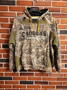 Cabela's Camo Hoodie Xl Advantage Max 4 HD Vintage Duck Deer Hunting Fishing - Picture 1 of 7
