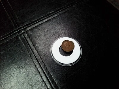 Mint Error 1950 D Lincoln Wheat Cent Clipped Planchet Filled Mint Mark - Image 1 of 4