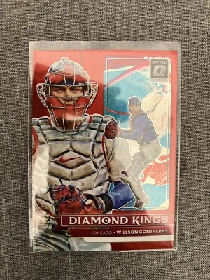 Willson Contreras 2022 Panini Optic Diamond Kings Red Prizm - Cubs - 46/60 - Image 1 of 3