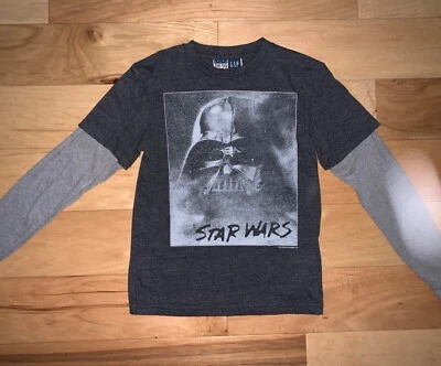 CAMISETA JUNK FOOD GAP BOYS GRIS L/S GRÁFICO DARTH VADER TALLA XS EXCELENTE ESTADO LD5 Foto 1 de 3