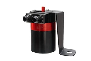 HPS Performance Black Aluminum Oil Catch Can Kit with Bracket, 860-008 - Picture 1 of 8