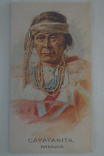American Indian Chiefs Allen & Ginter Reprint Trade Card Cayatanita - Navajos