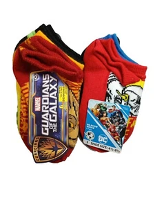 Boys 12 Pair Sz Small (4 1/2-8 1/2) 6 Justice League, 6 Guardian Of The Galaxy - Picture 1 of 13
