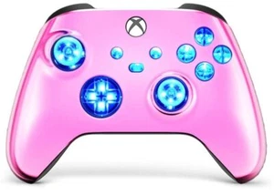 Pink Chrom Silent Modz LED Controller Trigger Stop Griffe für Xbox Serie XS One - Bild 1 von 5