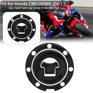 Real Carbon Fuel Tank Gas Cap Cover Sticker For Honda CBR600RR CBR1000RR 04-11 - Picture 1 of 7