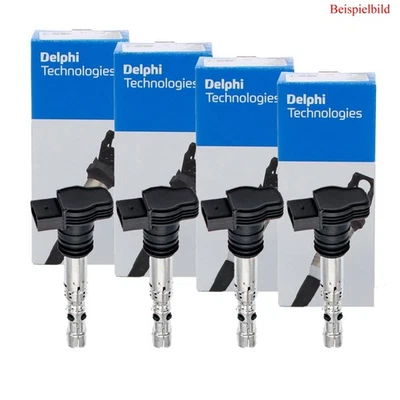 4x DELPHI Bobina Encendido de Unidad Ignición para Fiat Stilo 192 1.6 16V 192_ - Imagen 1 de 3