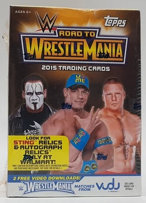 Topps WWE Wrestling Road to Wrestlemania Box 2015 Blaster Box - Image 1 of 4