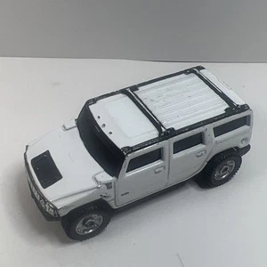 Maisto GM Hummer H2 4-Door Full Size SUV Sedan White 1:64 w/Trim Detail - Picture 1 of 7