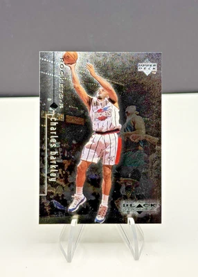 1998-99 Upper Deck Black Diamond Charles Barkley #40 Houston Rockets Salón de la fama Foto 1 de 3